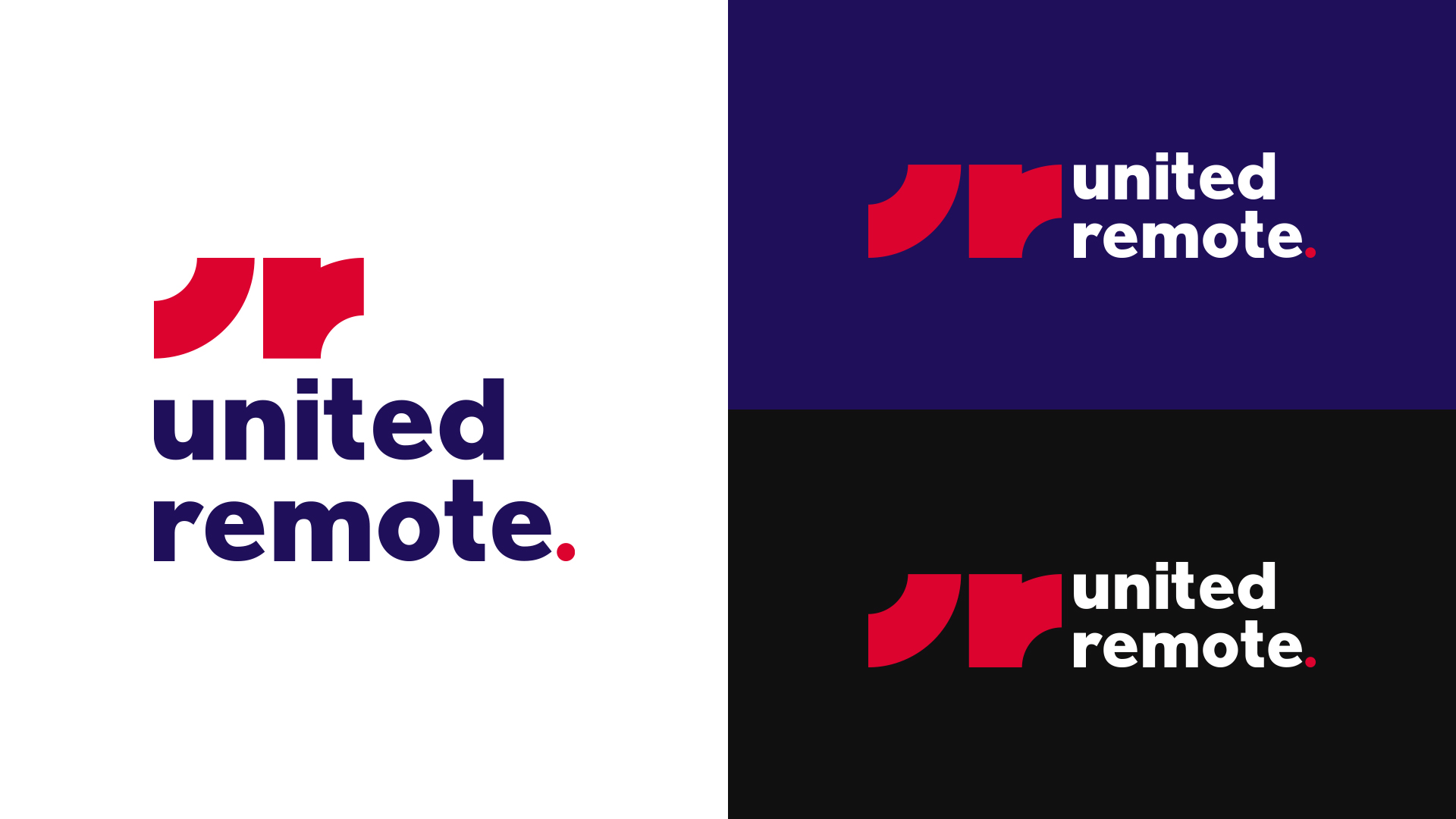 united remote logo design